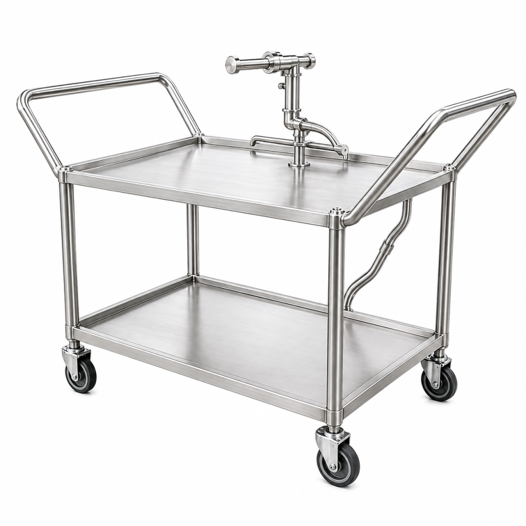 stainless steel trolley